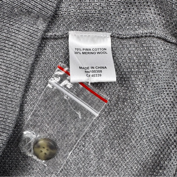 PETER MILLAR Men’s Parkway Gale Gray Textured Mock-Neck Sweater Size XL NEW - Picture 8 of 9